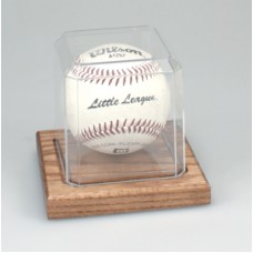 BH5 Oak Base Baseball Display